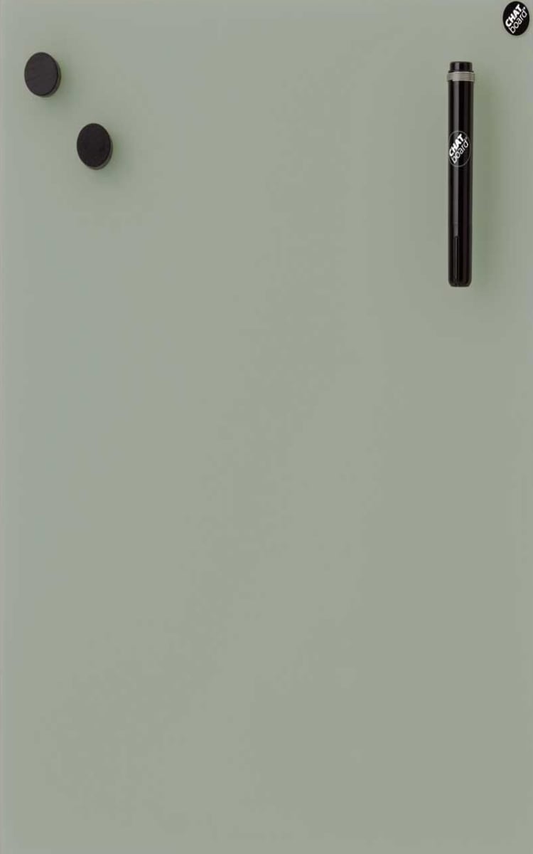 Chat-board magnetisk glastavle - Khaki
