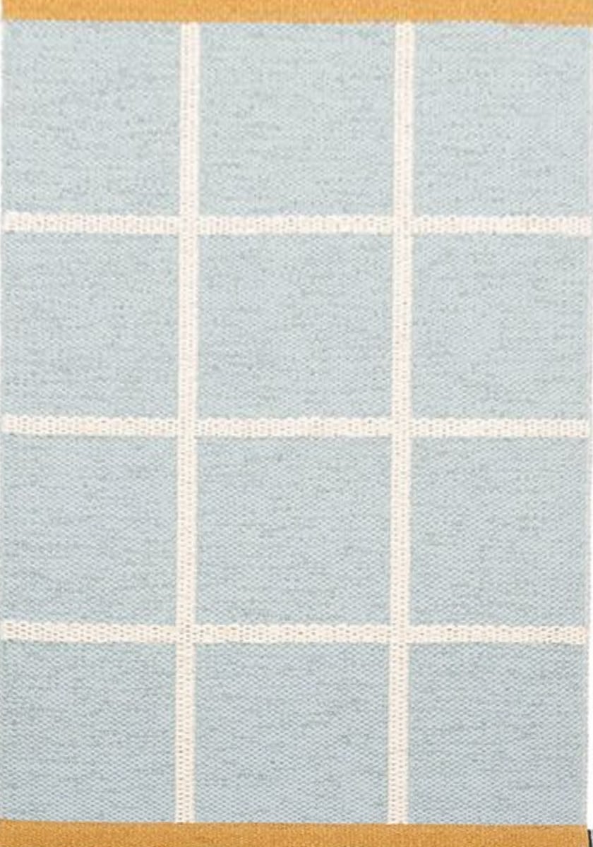 Pappelina Criss Pop måtte 70x100 cm - blue fog/vanilla/ochre
